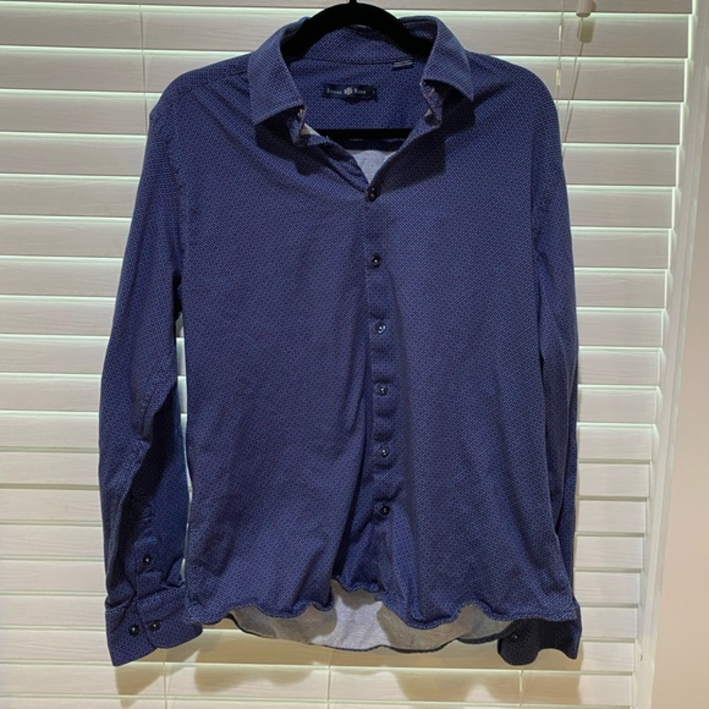 Stone Rose Cotton Button Up - Size‎ 3/S